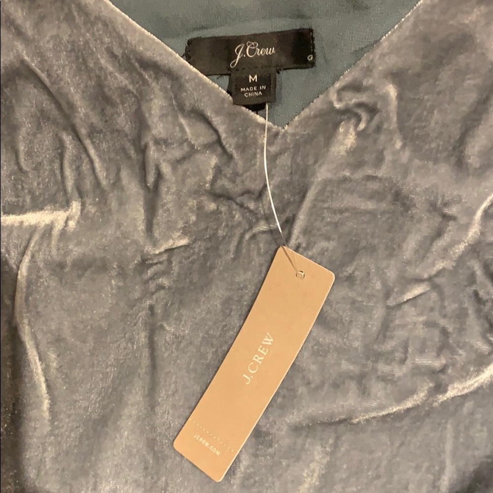 J.Crew Gray Velvety top for any special occasion! - Picture 2 of 6